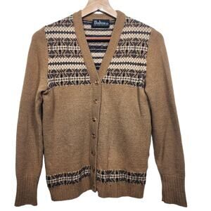 Dalton 100% Virgin Wool Vintage Button Up Cardigan Size Small